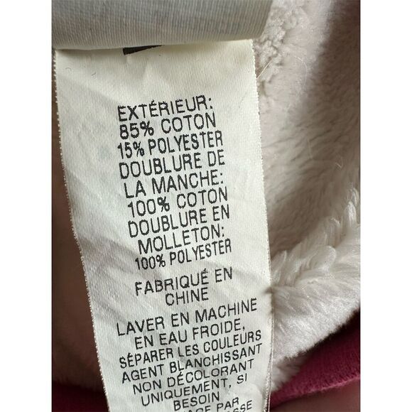 L.L. Bean Women's Sherpa-Lined Hoodie Sweatshirt Pink Size S - Picture 5 of 6